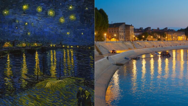 VAN GOGH starry night rhone