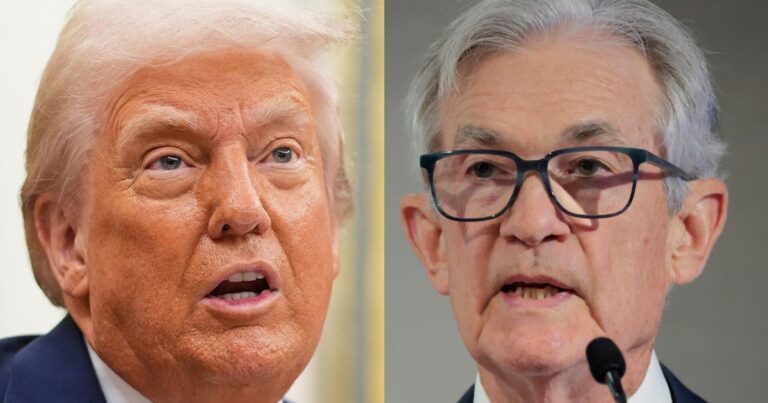 cbsn fusion trump calls for powell to cut interest rates as markets react to tariffs thumbnail